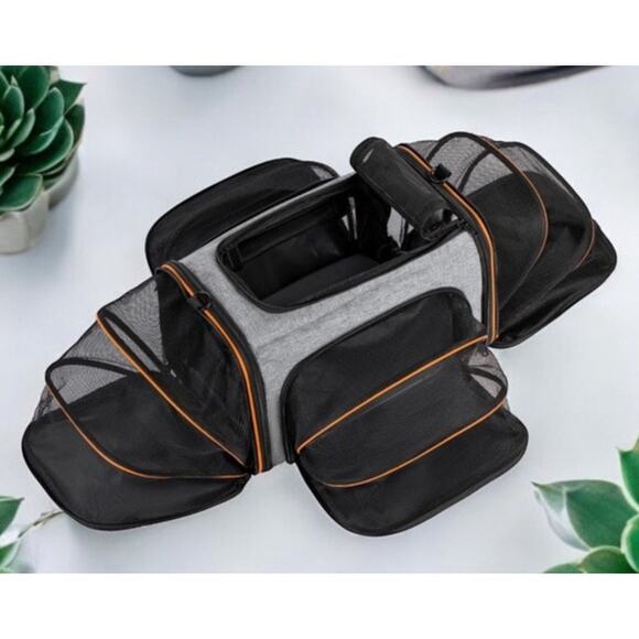 NEW Himal Expandable Pet Carrier Dogs Cats Airplane Approved Soft Side - Picture 3 of 4